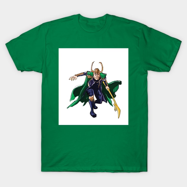 Loki T-Shirt by Anthony Statham